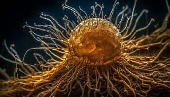 onderwater- rif krioelt met bloeiend zee leven gegenereerd door ai foto