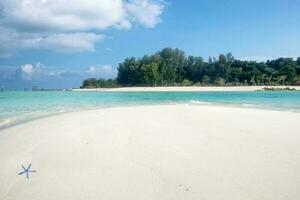 andaman paradijs strand wit zand foto