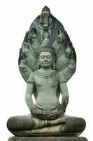 god snijwerk standbeeld steen zittend meditatie foto