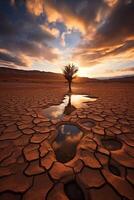 mooi woestijn landschap. ai generatief foto