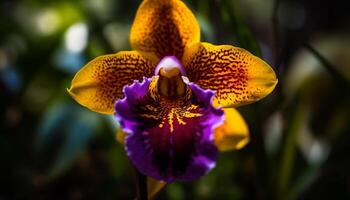 orchidee bloesem, schoonheid in natuur breekbaarheid gegenereerd door ai foto