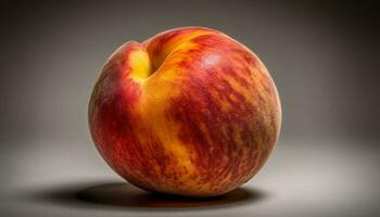 sappig, rijp appel een gezond tussendoortje voor een vers eetpatroon gegenereerd door ai foto