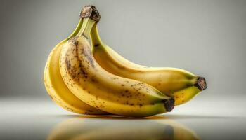 vers biologisch banaan, een gezond tussendoortje voor een levendig levensstijl gegenereerd door ai foto