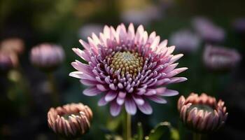 levendig wilde bloemen weide vitrines biologisch groei en herfst kleuren gegenereerd door ai foto