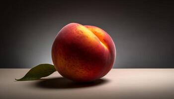 sappig, rijp fruit in levendig kleuren reflecteren gezond zomer aan het eten gegenereerd door ai foto