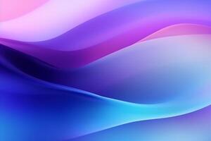 abstract achtergrond met Purper en blauw wazig hellingen. ai generatief foto