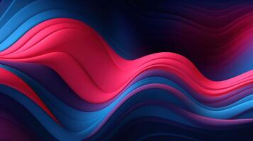 abstract achtergrond met blauw en roze golven, bold-graphic. ai gegenereerd foto