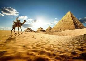 in zand van Egypte foto