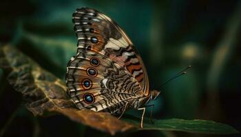 levendig vlinder Vleugels vitrine natuurlijk schoonheid in zomer gegenereerd door ai foto