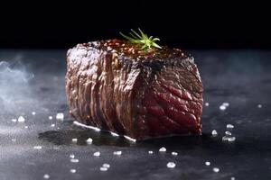 voorraad foto van wagyu rundvlees goed gedaan steak gebraden voedsel fotografie generatief ai