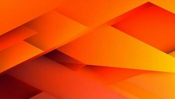 abstract oranje achtergrond met gemakkelijk lijnen.kleurrijk oranje ontwerp. helder en modern met schaduw. ai gegenereerd foto