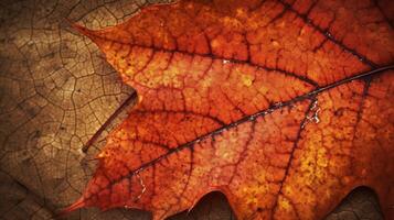 herfst- esdoorn- blad structuur foto