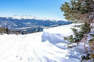 breckenridge Colorado ski toevlucht stad- en ski helling in voorjaar foto