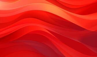 abstract helling rood oranje vloeistof Golf achtergrond ai gegenereerd foto