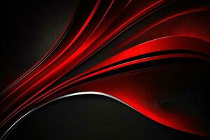 zwart en rood abstract achtergrond gegenereerd door ai foto