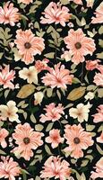 bloemen camouflage patroon, een patroon dat is beide mooi en functioneel. ai generatief foto