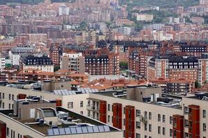 stadsgezicht van bilbao stad spanje foto