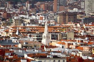 stadsgezicht van bilbao stad spanje foto