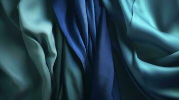 detailopname van katoen gemengd met polyester kleding stof voor textiel en helder achtergrond monochroom naadloos patroon, genereren ai foto