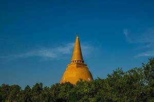 phra pathom chedi, de grootste en hoogste pagode in Thailand en omgeving Oppervlakte gelegen Bij amfo mueang Nakhon pathom provincie. foto