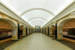 admiraltejskaja station - heilige petersburg, Rusland foto