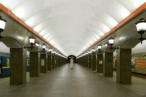 dostojevskaja station - heilige petersburg, Rusland foto