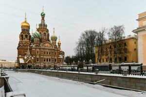 kerk van de redder Aan gemorst bloed - st petersburg Rusland foto