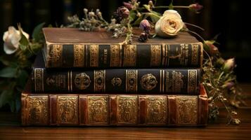 Shakespeare 's boeken. ai gegenereerd foto