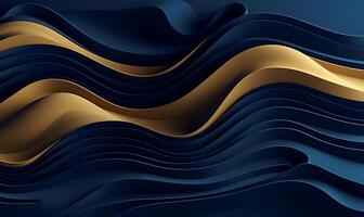 abstract blauw luxe Golf achtergrond. ai gegenereerd foto