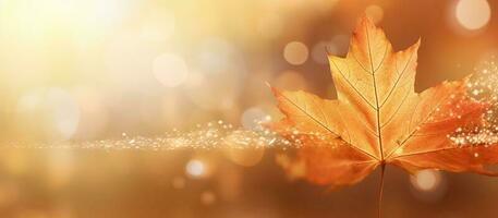 mooi herfst bladeren achtergrond illustratie. ai gegenereerd foto