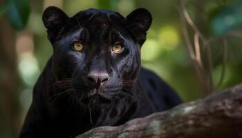 schattig katachtig staren, bakkebaarden spiertrekkingen, in natuur schoonheid gegenereerd door ai foto