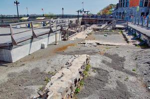 een archeologische vindplaats in de stad Quebecc foto