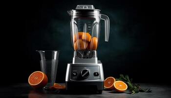 vers smoothie mengsels citrus en biologisch fruit gegenereerd door ai foto