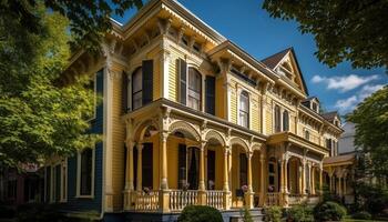 de oud fashioned architectuur van de beroemd christen gebouw straalt uit elegantie gegenereerd door ai foto