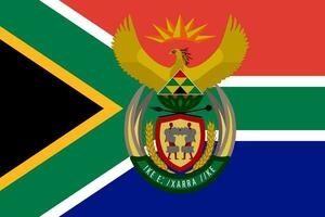 vlag van republiek van zuiden Afrika. de officieel kleuren en proporties zijn juist. nationaal vlag van republiek van zuiden Afrika. republiek van zuiden Afrika vlag illustratie. foto