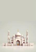 mooi Islamitisch moskee verticaal achtergrond met kopiëren ruimte. generatief ai foto