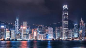 Victoria Harbor in Hong Kong foto
