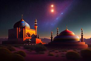 Ramadan symbool illustratie generatief ai foto