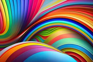 regenboog abstract generatief ai ontwerp illustratie foto