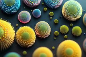 bacterie cel microscoop achtergrond illustratie foto