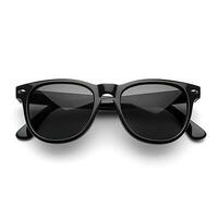 zwart zonnebril geïsoleerd Aan wit achtergrond met knipsel pad, genereren ai foto