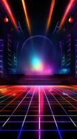disco nacht club neon achtergrond. illustratie ai generatief foto