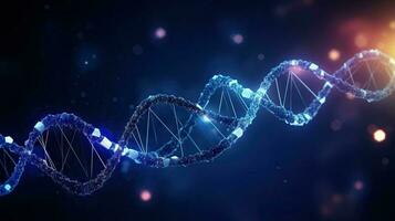 menselijk cel biologie dna moleculair structuur. generatief ai. foto