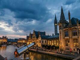 de stad van meneer in belgie foto