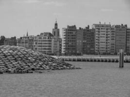 de stad van oostende en de belgisch kust foto