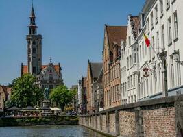 de stad van Brugge in belgie foto