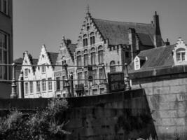 de stad van Brugge in belgie foto