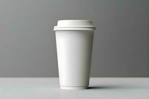 koffie papier kop mockup blanco koffie papier mok bespotten omhoog Hoes foto