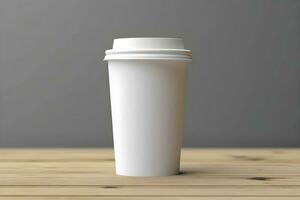 koffie papier kop mockup blanco koffie papier mok bespotten omhoog Hoes foto