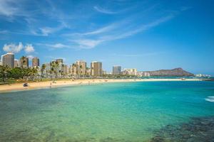 stadsgezicht van honolulu op oahu island, hawaii, us foto